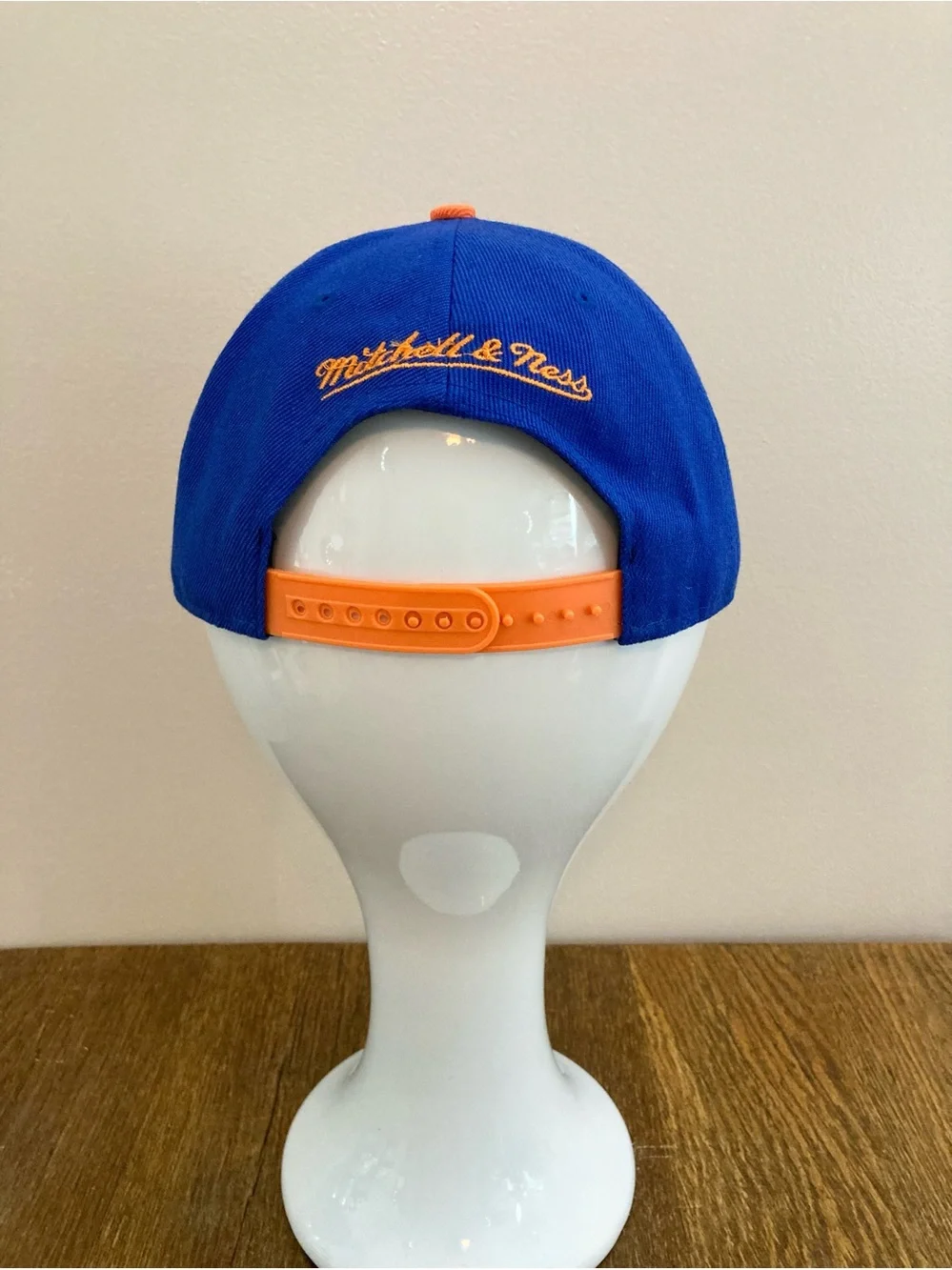 Mitchell & Ness New York Knicks NBA SnapBack Ball Cap OSFM Blue/Orange
